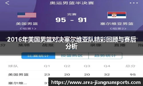 2016年美国男篮对决塞尔维亚队精彩回顾与赛后分析